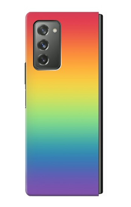 S3698 LGBTグラデーションプライドフラグ LGBT Gradient Pride Flag Samsung Galaxy Z Fold2 5G バックケース、フリップケース・カバー