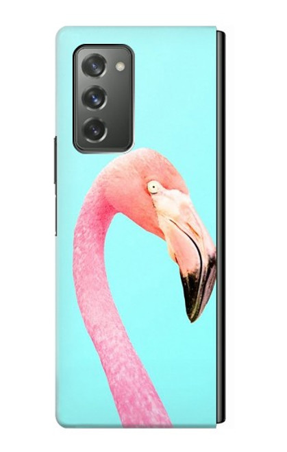 S3708 ピンクのフラミンゴ Pink Flamingo Samsung Galaxy Z Fold2 5G バックケース、フリップケース・カバー