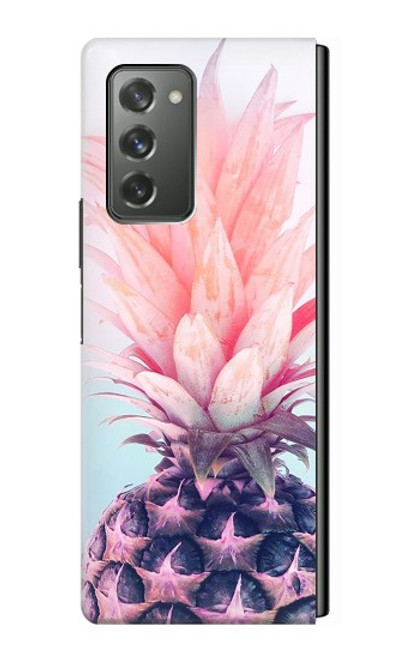 S3711 ピンクパイナップル Pink Pineapple Samsung Galaxy Z Fold2 5G バックケース、フリップケース・カバー