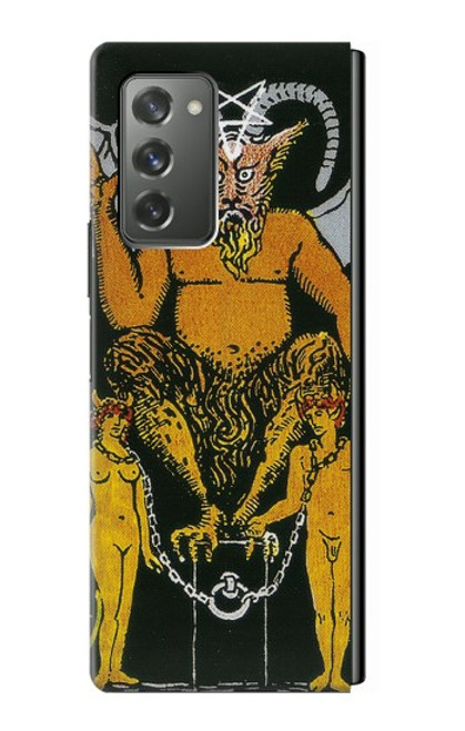 S3740 タロットカード悪魔 Tarot Card The Devil Samsung Galaxy Z Fold2 5G バックケース、フリップケース・カバー