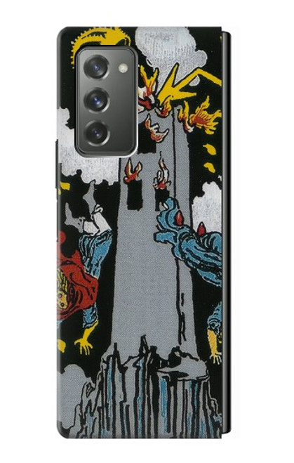 S3745 タロットカードタワー Tarot Card The Tower Samsung Galaxy Z Fold2 5G バックケース、フリップケース・カバー