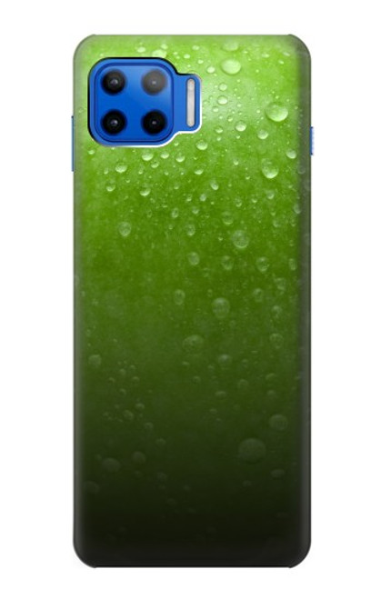 S2475 緑リンゴ Green Apple Texture Seamless Motorola Moto G 5G Plus バックケース、フリップケース・カバー