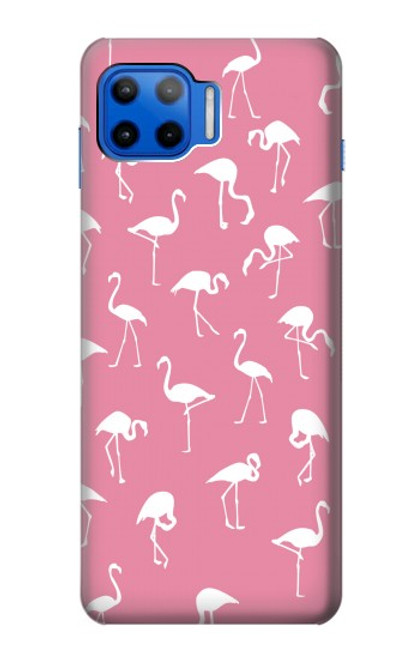 S2858 ピンクフラミンゴ柄 Pink Flamingo Pattern Motorola Moto G 5G Plus バックケース、フリップケース・カバー