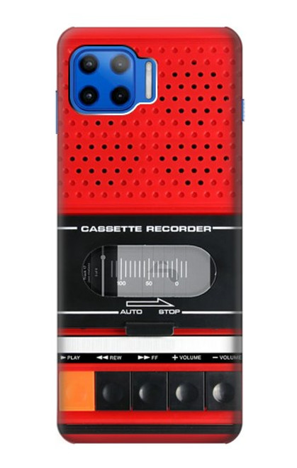 S3204 レッドカセットレコーダーグラフィック Red Cassette Recorder Graphic Motorola Moto G 5G Plus バックケース、フリップケース・カバー