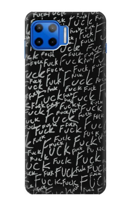 S3478 面白い言葉黒板 Funny Words Blackboard Motorola Moto G 5G Plus バックケース、フリップケース・カバー