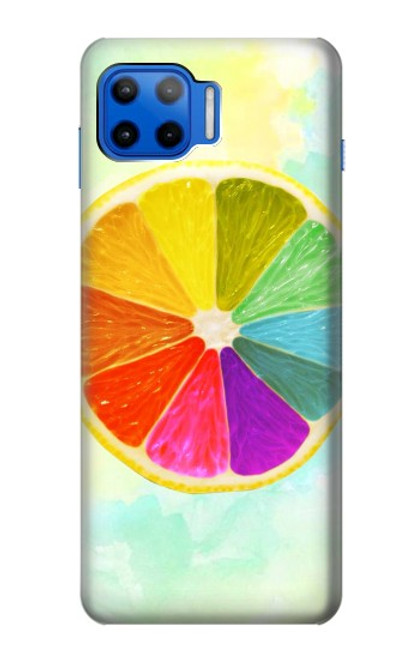 S3493 カラフルなレモン Colorful Lemon Motorola Moto G 5G Plus バックケース、フリップケース・カバー