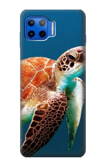 S3497 ウミガメ Green Sea Turtle Motorola Moto G 5G Plus バックケース、フリップケース・カバー