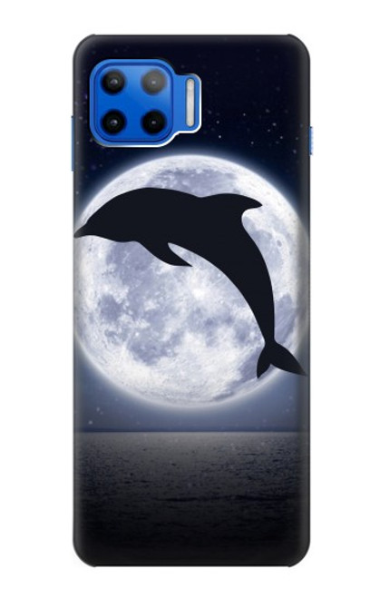 S3510 ドルフィン Dolphin Moon Night Motorola Moto G 5G Plus バックケース、フリップケース・カバー