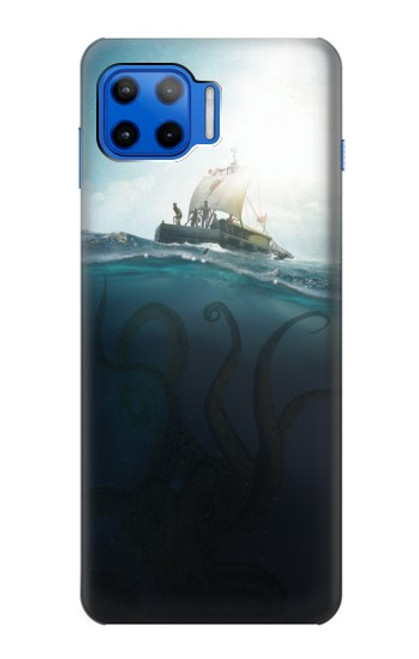 S3540 巨大なタコ Giant Octopus Motorola Moto G 5G Plus バックケース、フリップケース・カバー