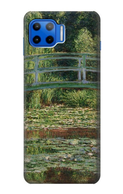 S3674 クロードモネ歩道橋とスイレンプール Claude Monet Footbridge and Water Lily Pool Motorola Moto G 5G Plus バックケース、フリップケース・カバー