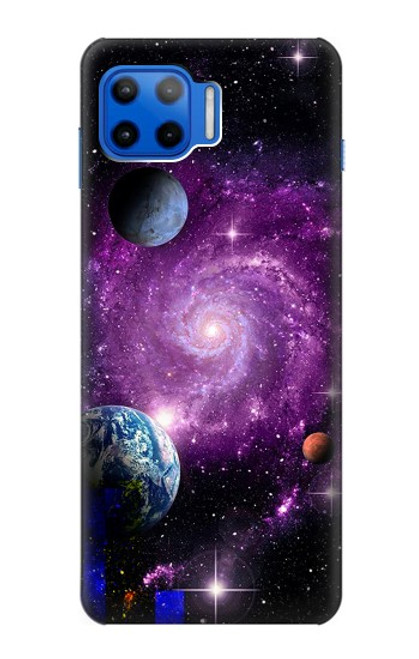 S3689 銀河宇宙惑星 Galaxy Outer Space Planet Motorola Moto G 5G Plus バックケース、フリップケース・カバー