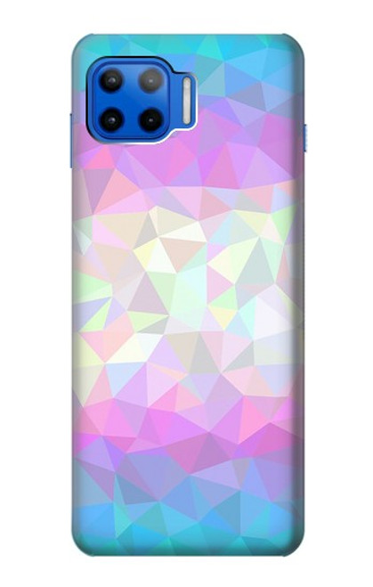 S3747 トランスフラッグポリゴン Trans Flag Polygon Motorola Moto G 5G Plus バックケース、フリップケース・カバー