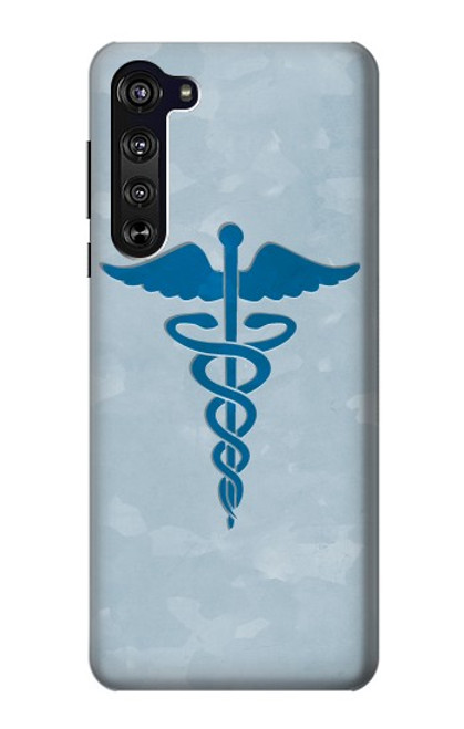 S2815 カドゥケウスの杖 医療シンボル Medical Symbol Motorola Edge バックケース、フリップケース・カバー