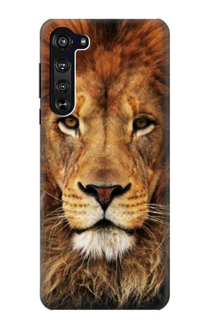 S2870 ライオン Lion King of Beasts Motorola Edge バックケース、フリップケース・カバー