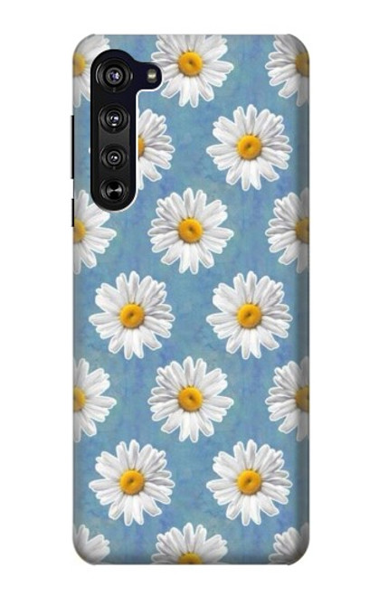 S3454 フローラルデイジー Floral Daisy Motorola Edge バックケース、フリップケース・カバー