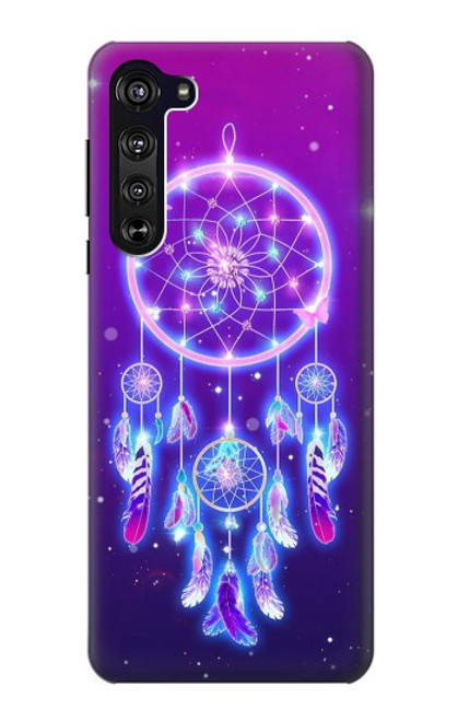 S3484 かわいいギャラクシードリームキャッチャー Cute Galaxy Dream Catcher Motorola Edge バックケース、フリップケース・カバー