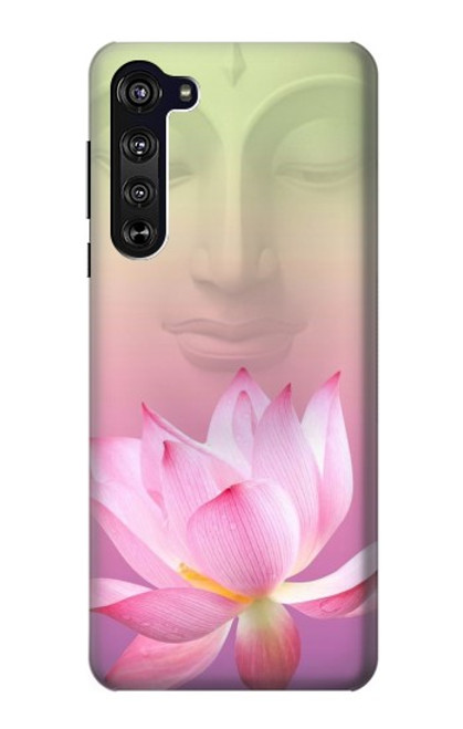 S3511 蓮の花の仏教 Lotus flower Buddhism Motorola Edge バックケース、フリップケース・カバー