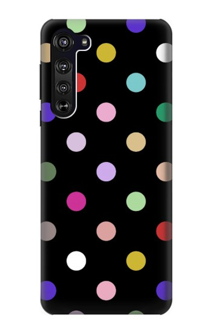 S3532 カラフルな水玉 Colorful Polka Dot Motorola Edge バックケース、フリップケース・カバー
