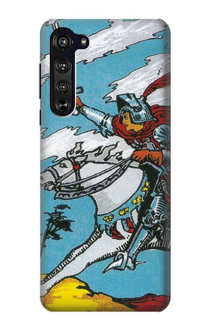 S3731 タロットカード剣の騎士 Tarot Card Knight of Swords Motorola Edge バックケース、フリップケース・カバー