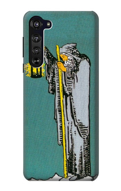 S3741 タロットカード隠者 Tarot Card The Hermit Motorola Edge バックケース、フリップケース・カバー