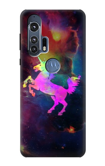 S2486 虹色ユニコーン星雲スペース Rainbow Unicorn Nebula Space Motorola Edge+ バックケース、フリップケース・カバー