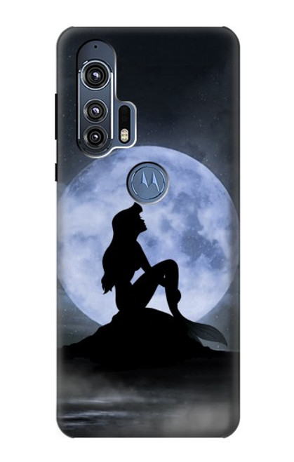 S2668 マーメイドシルエット月の夜 Mermaid Silhouette Moon Night Motorola Edge+ バックケース、フリップケース・カバー