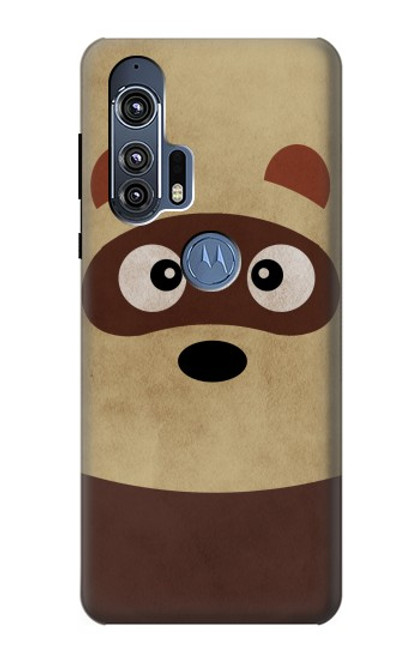 S2825 かわいいアライグマ Cute Cartoon Raccoon Motorola Edge+ バックケース、フリップケース・カバー