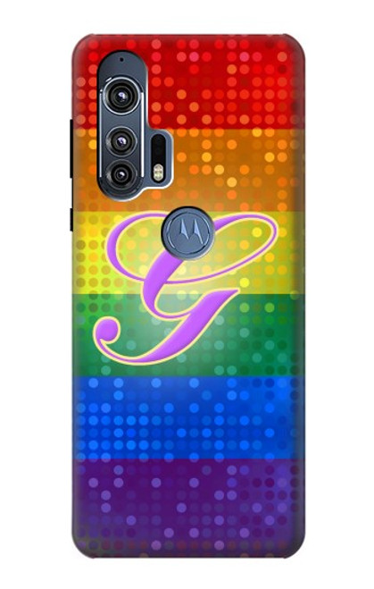 S2899 レインボーLGBTゲイプライド旗 Rainbow LGBT Gay Pride Flag Motorola Edge+ バックケース、フリップケース・カバー