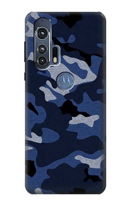 S2959 海軍迷彩 Navy Blue Camo Camouflage Motorola Edge+ バックケース、フリップケース・カバー