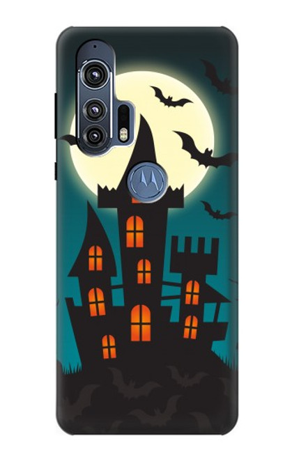 S3268 ハロウィンフェスティバル城 Halloween Festival Castle Motorola Edge+ バックケース、フリップケース・カバー