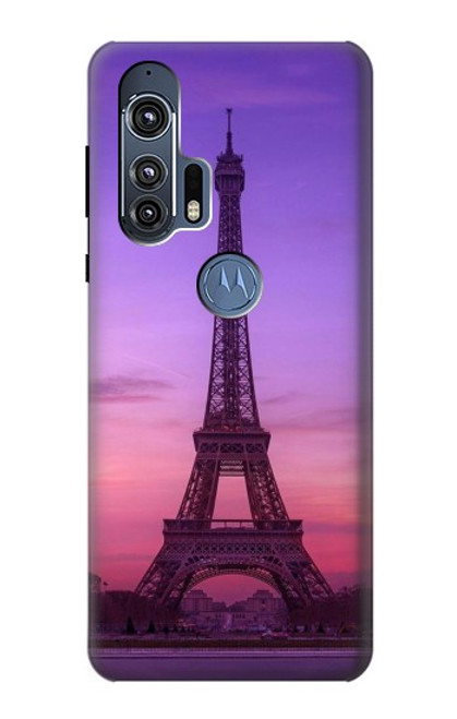 S3447 エッフェルパリの夕日 Eiffel Paris Sunset Motorola Edge+ バックケース、フリップケース・カバー