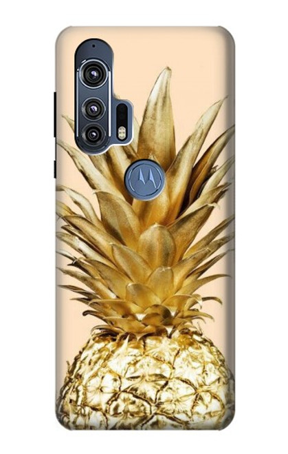 S3490 ゴールドパイナップル Gold Pineapple Motorola Edge+ バックケース、フリップケース・カバー