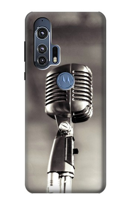 S3495 ヴィンテージのマイク Vintage Microphone Motorola Edge+ バックケース、フリップケース・カバー