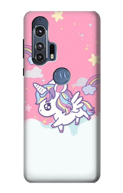 S3518 ユニコーン漫画 Unicorn Cartoon Motorola Edge+ バックケース、フリップケース・カバー