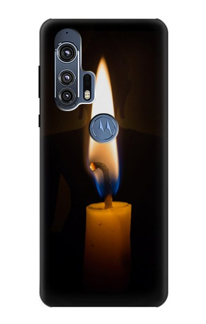 S3530 仏 Buddha Candle Burning Motorola Edge+ バックケース、フリップケース・カバー