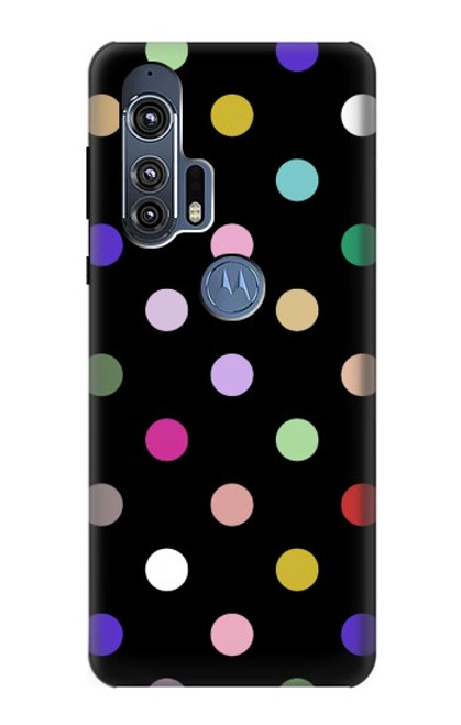 S3532 カラフルな水玉 Colorful Polka Dot Motorola Edge+ バックケース、フリップケース・カバー