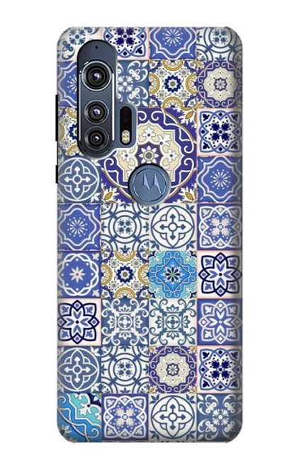 S3537 モロッコのモザイクパターン Moroccan Mosaic Pattern Motorola Edge+ バックケース、フリップケース・カバー