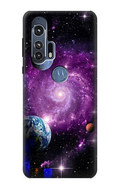 S3689 銀河宇宙惑星 Galaxy Outer Space Planet Motorola Edge+ バックケース、フリップケース・カバー