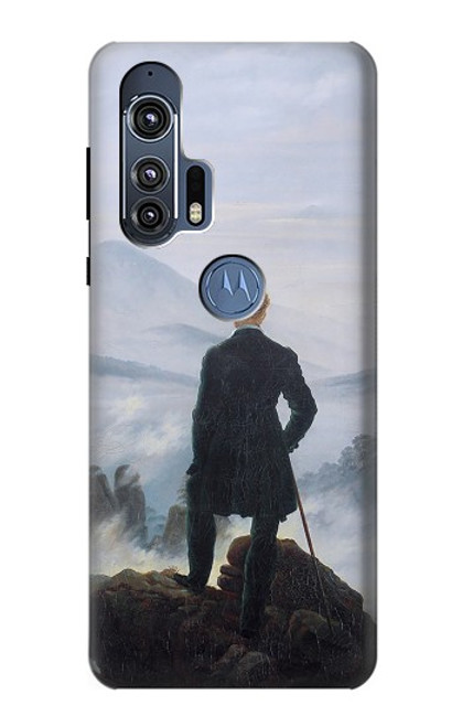 S3789 霧の海の上の放浪者 Wanderer above the Sea of Fog Motorola Edge+ バックケース、フリップケース・カバー