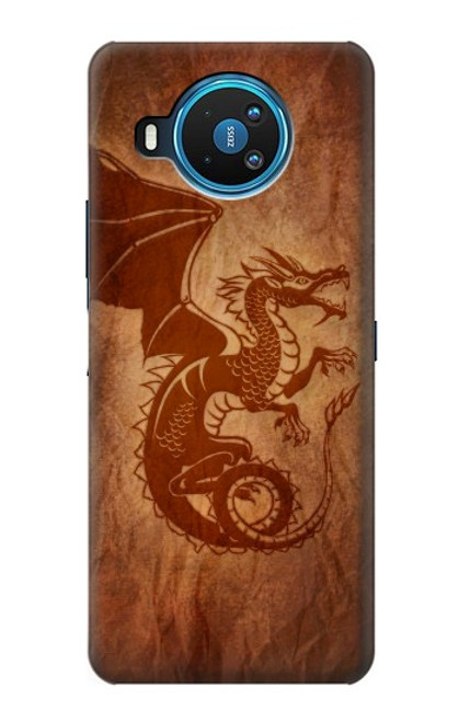 S3086 レッド・ドラゴン Red Dragon Tattoo Nokia 8.3 5G バックケース、フリップケース・カバー