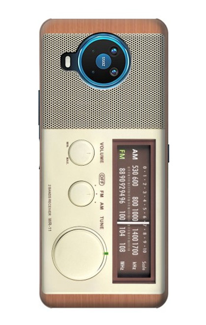 S3165 FM AM木レシーバーグラフィック FM AM Wooden Receiver Graphic Nokia 8.3 5G バックケース、フリップケース・カバー