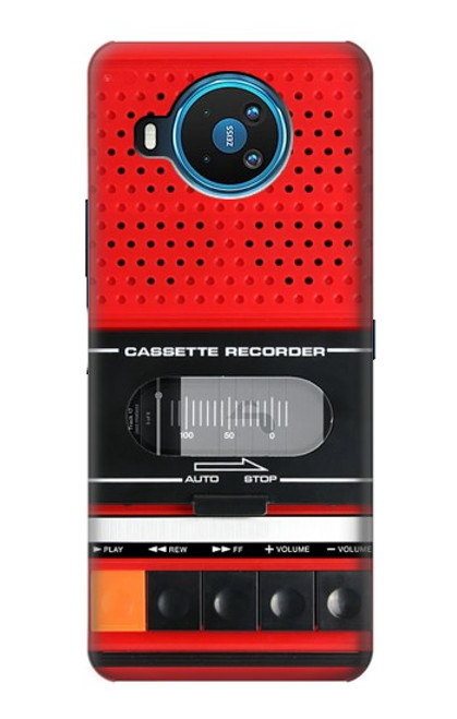 S3204 レッドカセットレコーダーグラフィック Red Cassette Recorder Graphic Nokia 8.3 5G バックケース、フリップケース・カバー