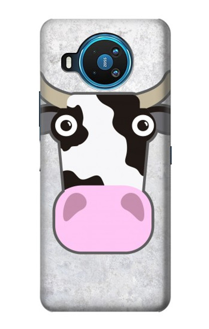 S3257 牛の漫画 Cow Cartoon Nokia 8.3 5G バックケース、フリップケース・カバー