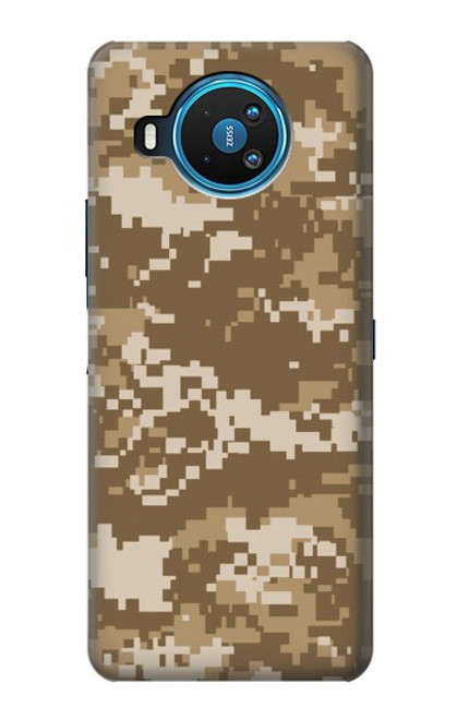 S3294 陸軍砂漠タンコヨーテカモ迷彩 Army Desert Tan Coyote Camo Camouflage Nokia 8.3 5G バックケース、フリップケース・カバー