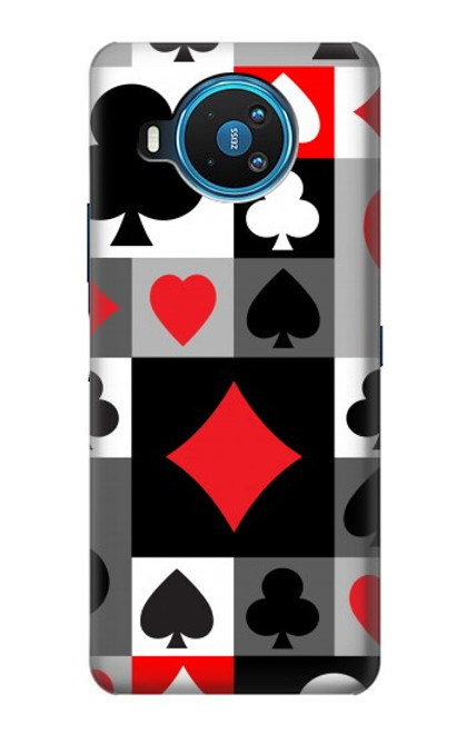 S3463 ポーカーカード Poker Card Suit Nokia 8.3 5G バックケース、フリップケース・カバー