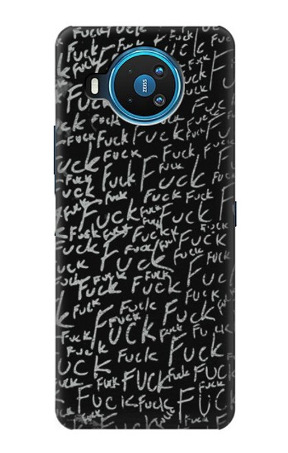 S3478 面白い言葉黒板 Funny Words Blackboard Nokia 8.3 5G バックケース、フリップケース・カバー