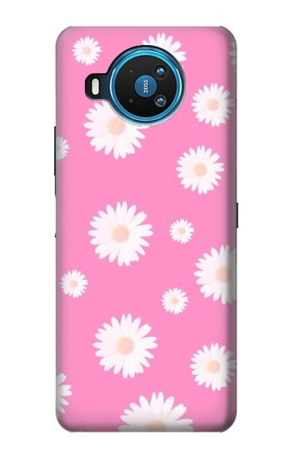 S3500 ピンクの花柄 Pink Floral Pattern Nokia 8.3 5G バックケース、フリップケース・カバー
