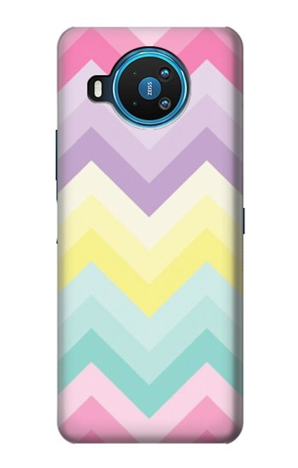 S3514 虹色ジグザグ Rainbow Zigzag Nokia 8.3 5G バックケース、フリップケース・カバー