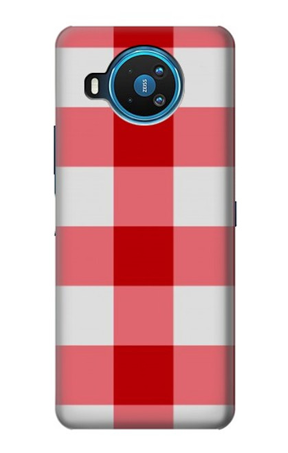 S3535 レッドギンガム Red Gingham Nokia 8.3 5G バックケース、フリップケース・カバー