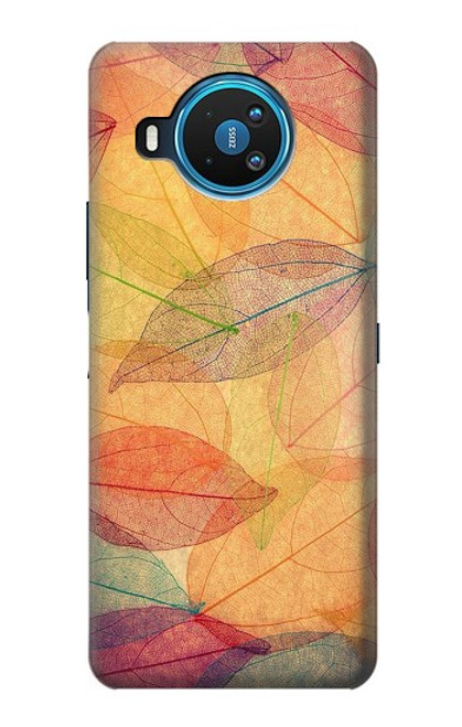 S3686 秋シーズン葉秋 Fall Season Leaf Autumn Nokia 8.3 5G バックケース、フリップケース・カバー
